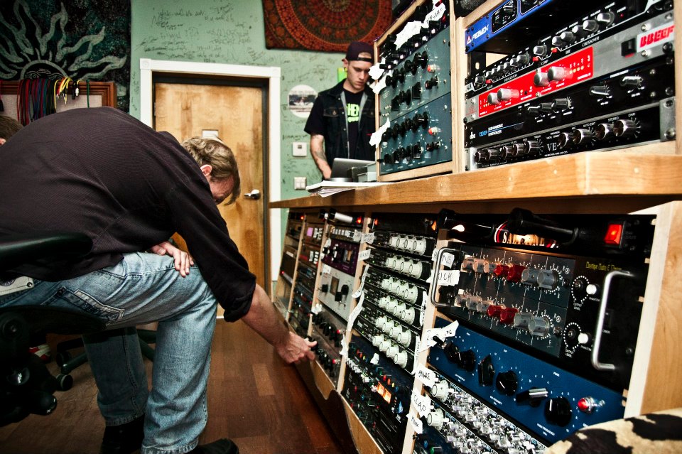 The Outboard Gear in Studio B of Saltmine Studios