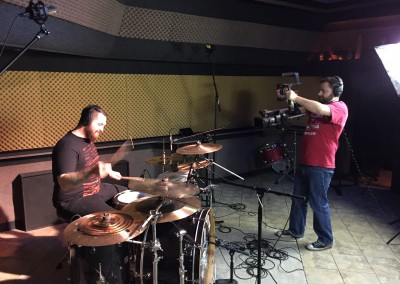 Stephen Filming JD Drum Video